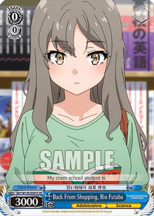 Image of Back From Shopping, Rio Futaba (SR) (SBY/W136-E091S) - Rascal Does Not Dream of Santa Claus