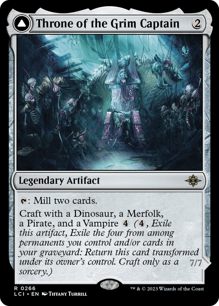 Image of Throne of the Grim Captain // The Grim Captain [The Lost Caverns of Ixalan]