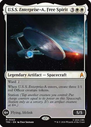 Image of U.S.S. Enterprise-A, Free Spirit (TRK-043) - Star Trek