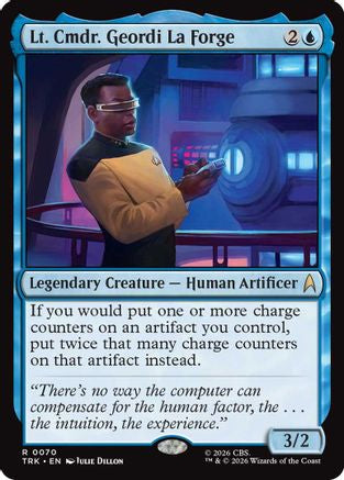 Image of Lt. Cmdr. Geordi La Forge (TRK-070) - Star Trek Foil