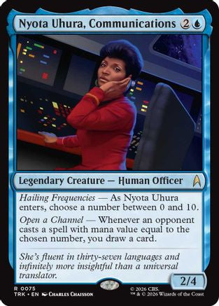 Image of Nyota Uhura, Communications (TRK-075) - Star Trek Foil