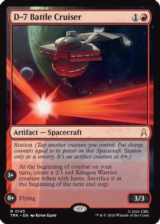 Image of D-7 Battle Cruiser (TRK-145) - Star Trek