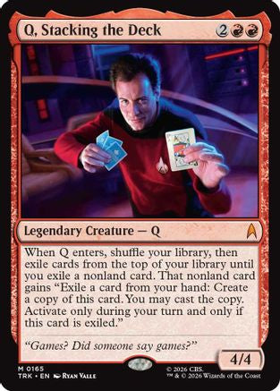Image of Q, Stacking the Deck (TRK-165) - Star Trek Foil