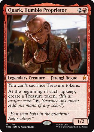 Image of Quark, Humble Proprietor (TRK-166) - Star Trek Foil