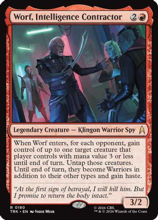 Image of Worf, Intelligence Contractor (TRK-180) - Star Trek Foil