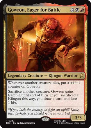 Image of Gowron, Eager for Battle (TRK-237) - Star Trek