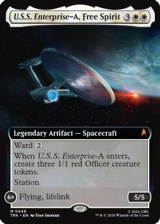 Image of U.S.S. Enterprise-A, Free Spirit (Extended Art) (TRK-448) - Star Trek
