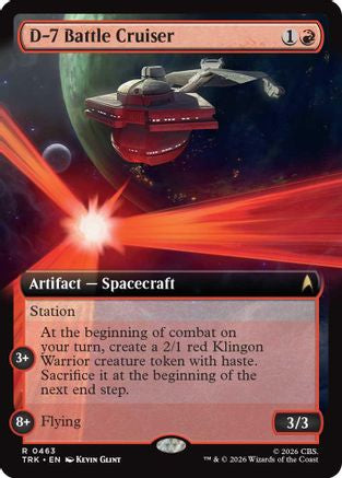 Image of D-7 Battle Cruiser (Extended Art) (TRK-463) - Star Trek