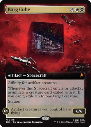 Image of Borg Cube (Extended Art) (TRK-475) - Star Trek Foil