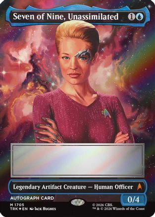 Image of Seven of Nine, Unassimilated (Borderless) (Signed) (TRK-1705) - Star Trek Foil