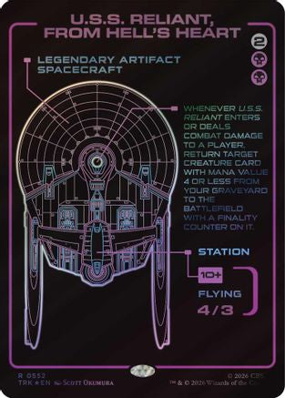 Image of U.S.S. Reliant, From Hell's Heart (Showcase) (TRK-552) - Star Trek Foil