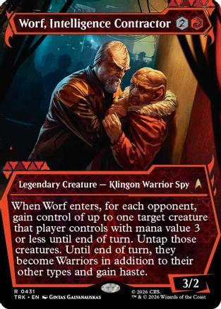 Image of Worf, Intelligence Contractor (Showcase) (TRK-431) - Star Trek
