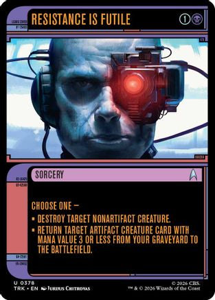 Image of Resistance Is Futile (Showcase) (TRK-378) - Star Trek Foil