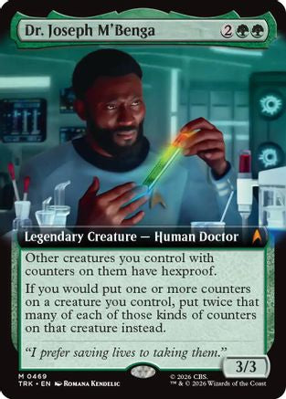 Image of Dr. Joseph M'Benga (Extended Art) (TRK-469) - Star Trek Foil
