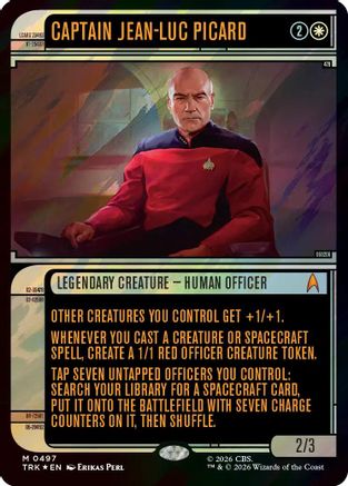 Image of Captain Jean-Luc Picard (Showcase) (Surge Foil) (TRK-497) - Star Trek Foil