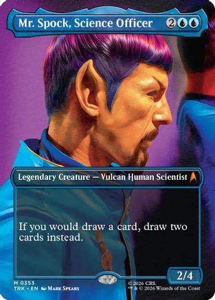 Image of Mr. Spock, Science Officer (Borderless) (TRK-353) - Star Trek Foil