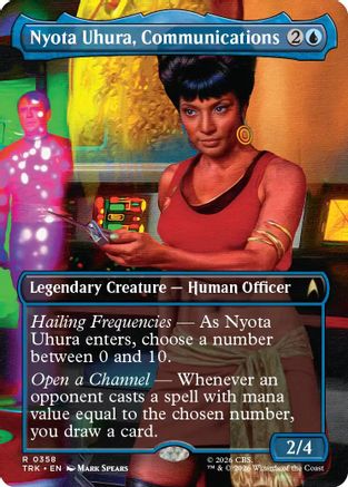 Image of Nyota Uhura, Communications Officer (Borderless) (TRK-358) - Star Trek Foil