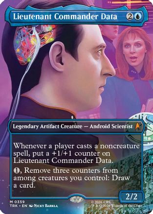 Image of Lieutenant Commander Data (Borderless) (TRK-359) - Star Trek Foil