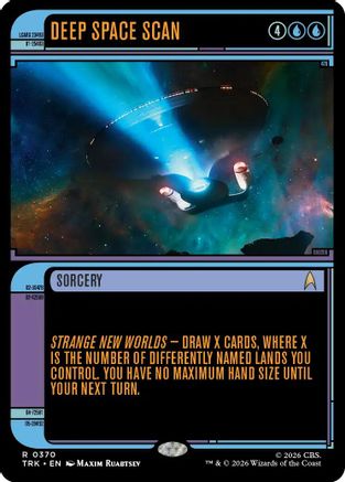 Image of Deep Space Scan (Showcase) (TRK-370) - Star Trek Foil