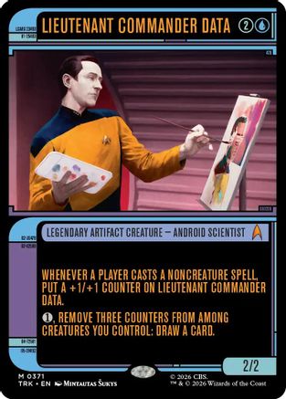 Image of Lieutenant Commander Data (Showcase) (TRK-371) - Star Trek Foil
