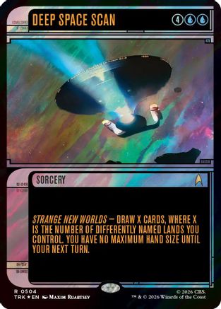 Image of Deep Space Scan (Showcase) (Surge Foil) (TRK-504) - Star Trek Foil