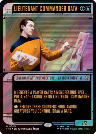 Image of Lieutenant Commander Data (Showcase) (Surge Foil) (TRK-505) - Star Trek Foil