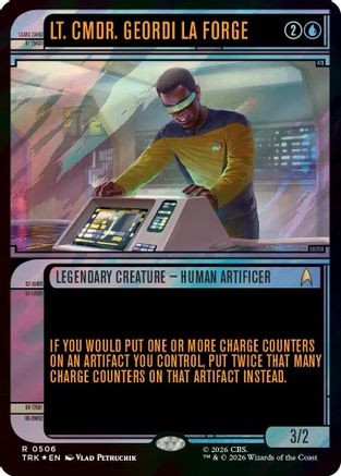 Image of Lt. Cmdr. Geordi La Forge (Showcase) (Surge Foil) (TRK-506) - Star Trek Foil