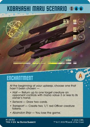 Image of Kobayashi Maru Scenario (Showcase) (Surge Foil) (TRK-534) - Star Trek Foil