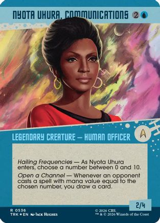 Image of Nyota Uhura, Communications (Showcase) (Surge Foil) (TRK-536) - Star Trek Foil