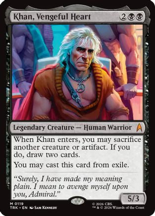 Image of Khan, Vengeful Heart (TRK-119) - Star Trek Foil