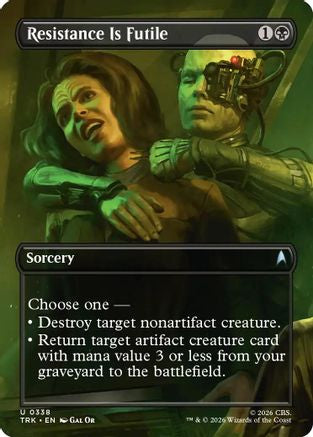 Image of Resistance Is Futile (Borderless) (TRK-338) - Star Trek Foil