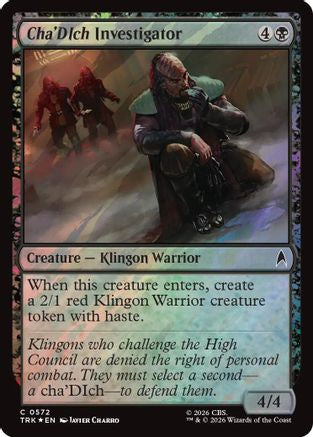 Image of Cha'Dich Investigator (Surge Foil) (TRK-572) - Star Trek Foil