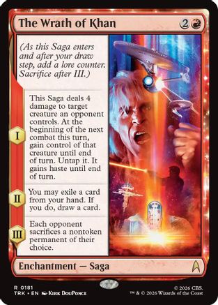 Image of The Wrath of Khan (TRK-181) - Star Trek Foil