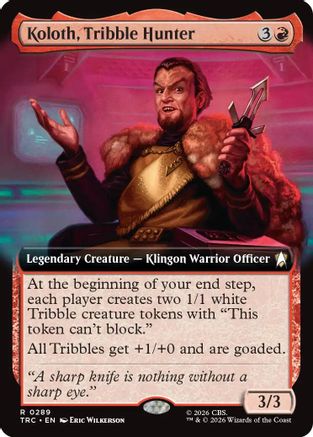 Image of Koloth, Tribble Hunter (Extended Art) (TRK-289) - Star Trek