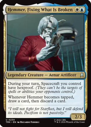 Image of Hemmer, Fixing What Is Broken (TRK-239) - Star Trek Foil