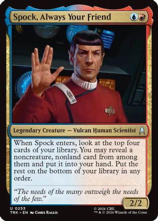 Image of Spock, Always Your Friend (TRK-253) - Star Trek Foil