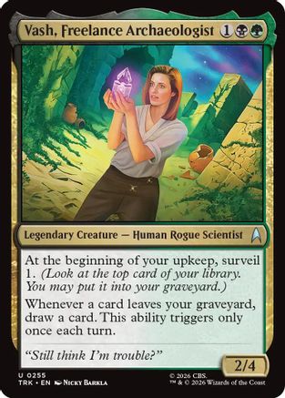 Image of Vash, Freelance Archaeologist (TRK-255) - Star Trek Foil