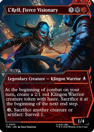 Image of L'Rell, Fierce Visionary (Showcase) (TRK-434) - Star Trek Foil