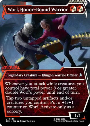 Image of Worf, Honor-Bound Warrior (Showcase) (0435) (TRK-435) - Star Trek Foil