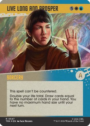 Image of Live Long and Prosper (Showcase) (Surge Foil) (TRK-547) - Star Trek Foil