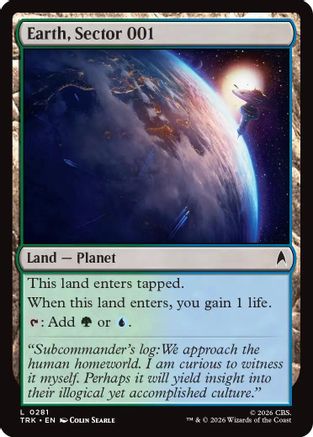 Image of Earth, Sector 001 (TRK-281) - Star Trek Foil