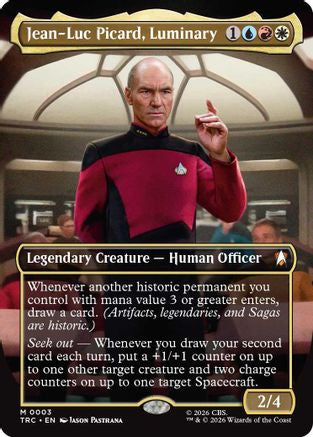 Image of Jean-Luc Picard, Luminary (Borderless) (TRC-003) - Commander: Star Trek