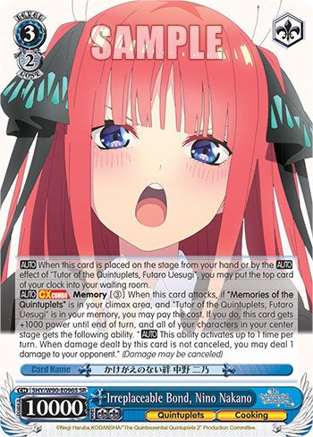 Image of Irreplaceable Bond, Nino Nakano (5HY/W90-E096S SR) [The Quintessential Quintuplets 2]