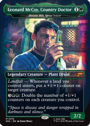 Image of Leonard McCoy, Country Doctor - Bristly Bill, Spine Sower (Borderless) (SDS-015) - Star Trek: Stardates Foil