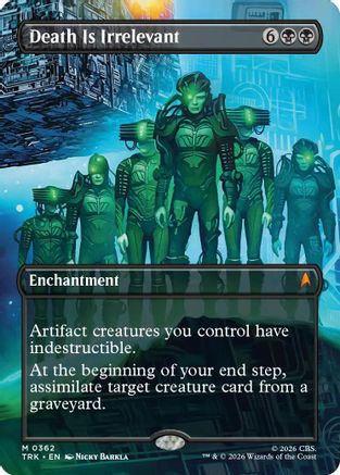 Image of Death Is Irrelevant (Borderless) (TRK-362) - Star Trek Foil