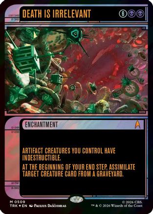 Image of Death Is Irrelevant (Showcase) (Surge Foil) (TRK-509) - Star Trek Foil