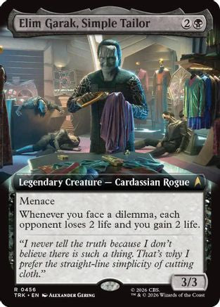 Image of Elim Garak, Simple Tailor (Extended Art) (TRK-456) - Star Trek