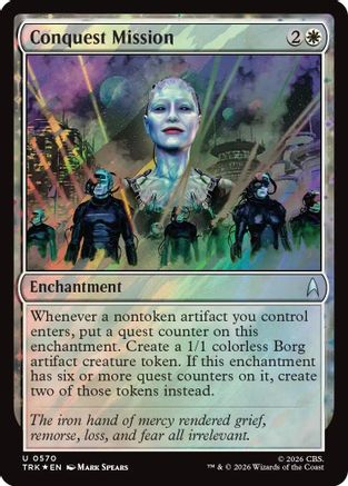 Image of Conquest Mission (Surge Foil) (TRK-570) - Star Trek Foil