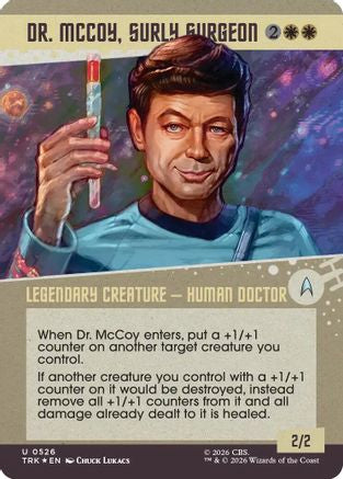 Image of Dr. McCoy, Surly Surgeon (Showcase) (Surge Foil) (TRK-526) - Star Trek Foil