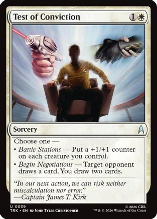 Image of Test of Conviction (TRK-039) - Star Trek Foil